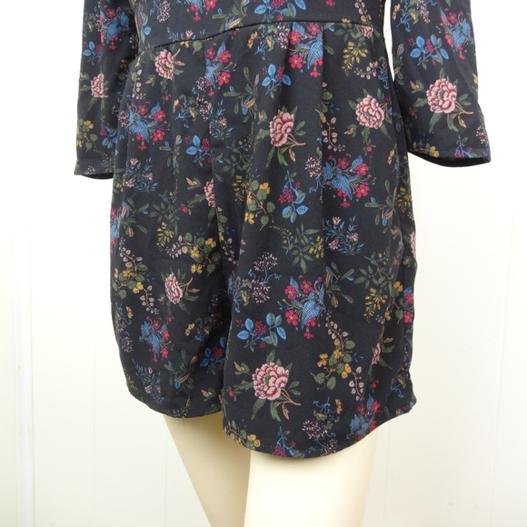 Forever 21 Romper Black Floral One Piece Outfit - Picture 3 of 4